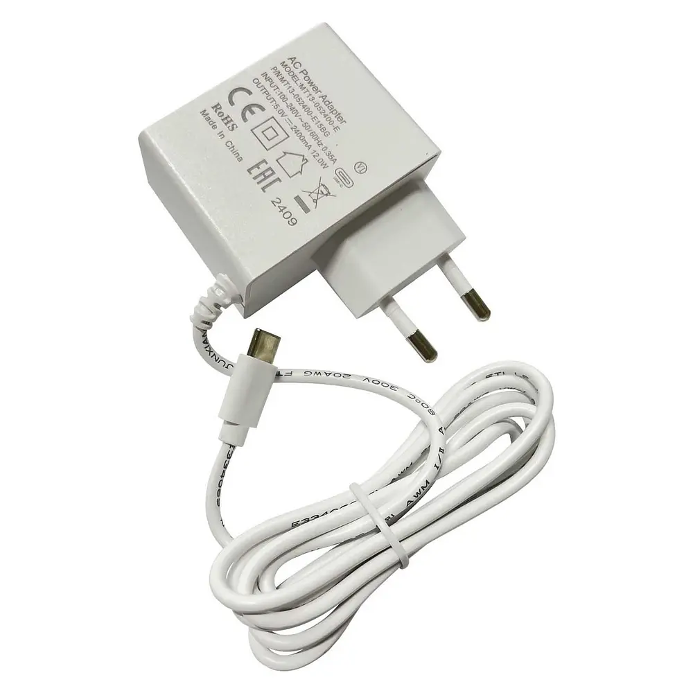 5V 2.4A 12W USB power supply for hAP ax lite, Type C (EU) plug
