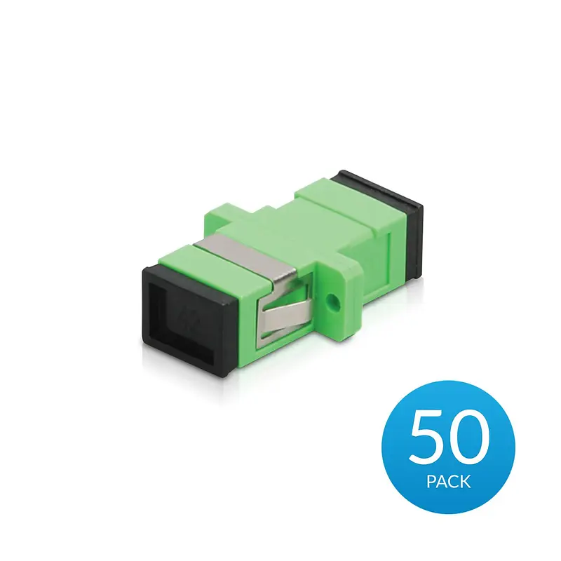 Connects two cables with SC/APC-type connectors. 50-pack