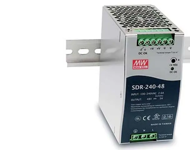 Mean Well SDR-240-48 · Strømforsyninger