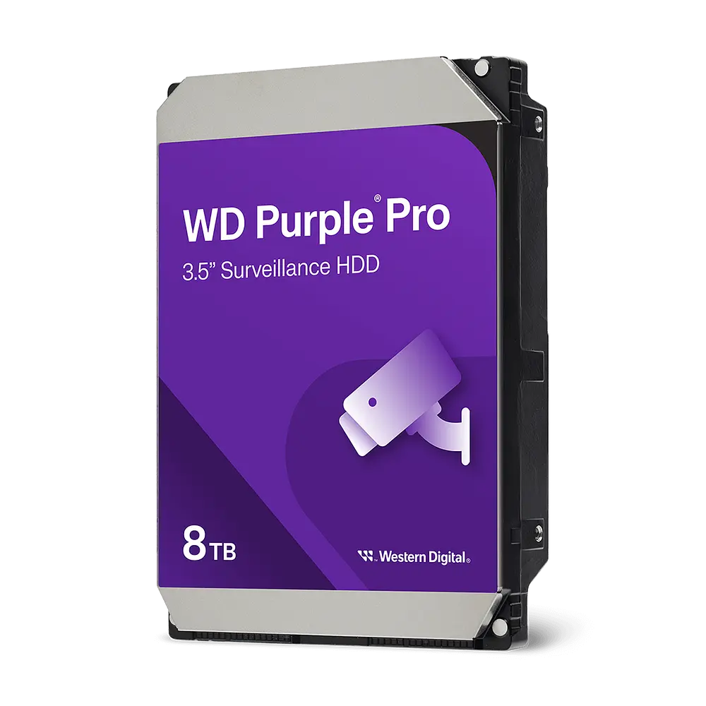 WD Purple Pro WD8002PURP 8TB 3,5" SATA overvågningsharddisk