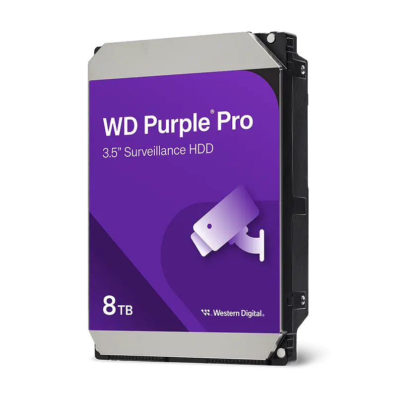 WD Purple Pro WD8002PURP 8TB 3,5" SATA overvågningsharddisk