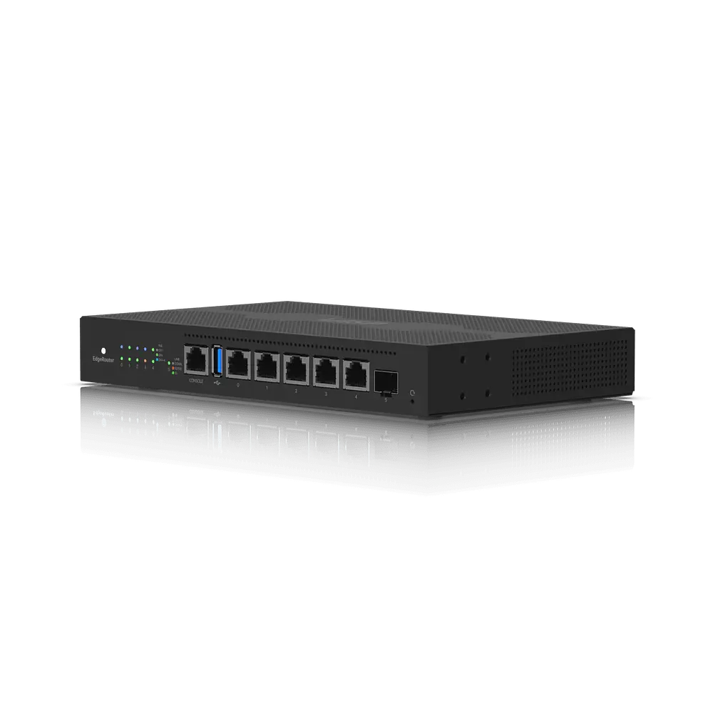 Ubiquiti EdgeRouter 6 PoE ER-6P router med 6 porte og PoE