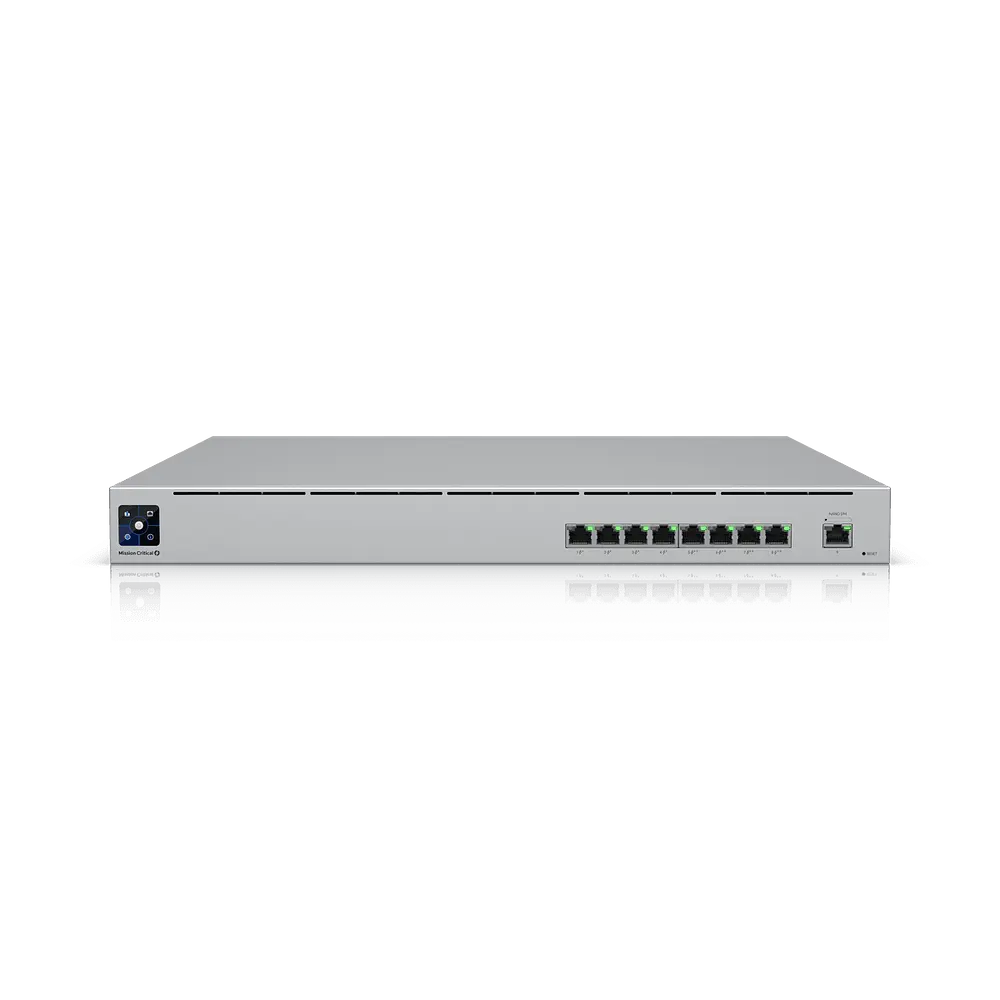 Ubiquiti USW-Mission-Critical PoE-switch 9 x 1G med batteribackup