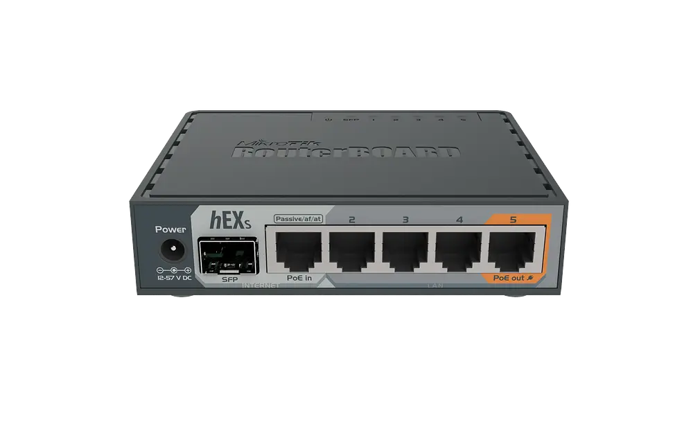 RouterBOARD RB760iGS, hEX S, 5x Gigabit, 1x SFP, US