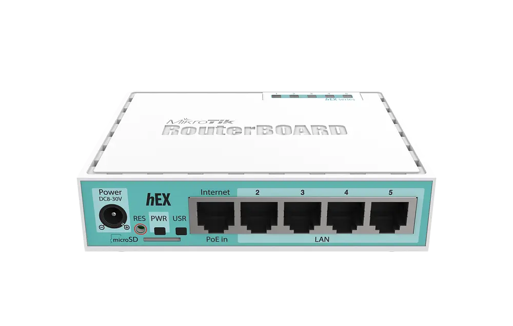 RouterBOARD RB750Gr3, hEX, 5x Gigabit, USB, micro SD