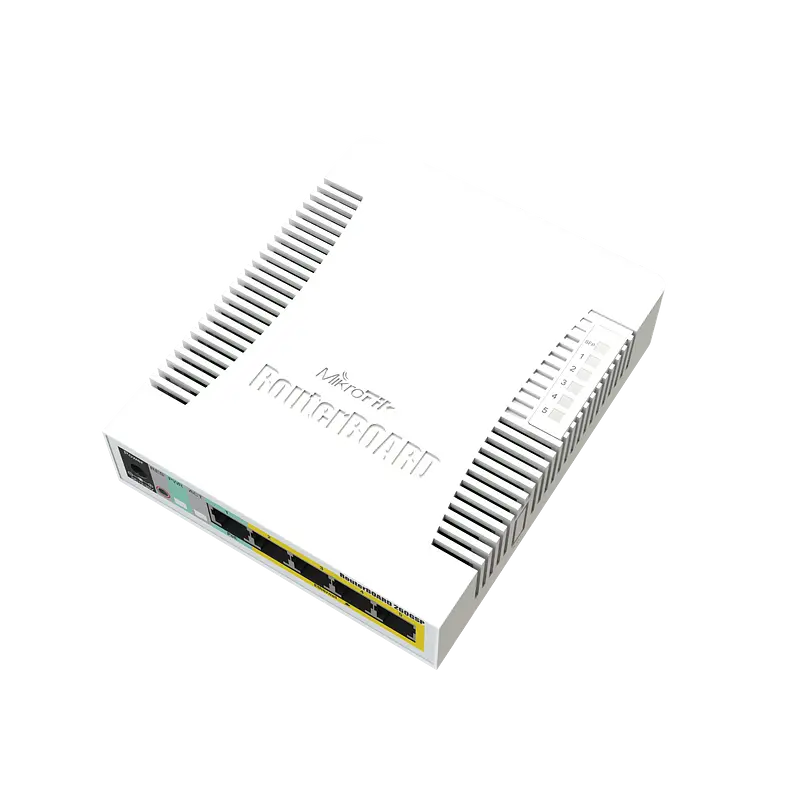 Cloud Smart Switch CSS106-1G-4P-1S, 5x Gigabit, 1x SFP, Passive POE, RB260GSP