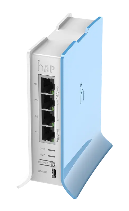 home Access Point RB941-2nD-TC, hAP lite TC, 2,4 GHz, 4x 10/100, Tower Case