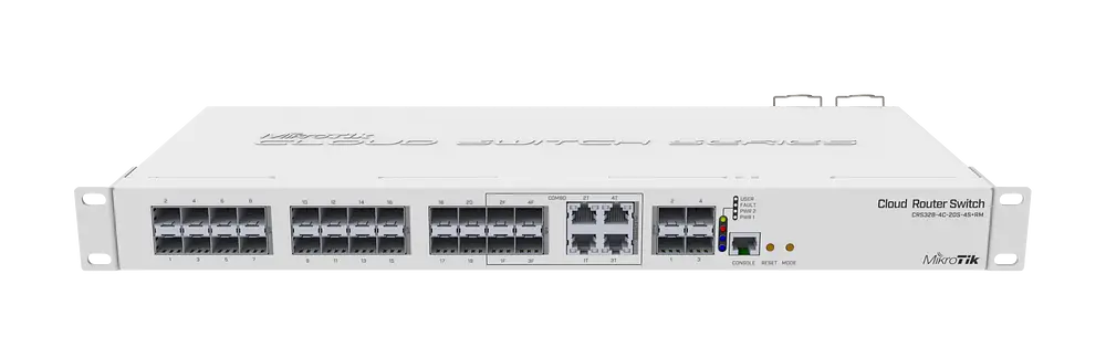 Cloud Router Switch CRS328-4C-20S-4S+RM, 20x SFP, 4x SFP+, 4x Combo, Rackmount