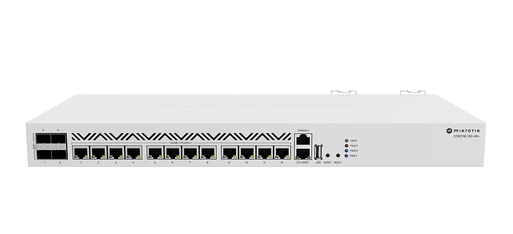 Cloud Core Router CCR2116-12G-4S+, 13x Gigabit, 4x SFP+